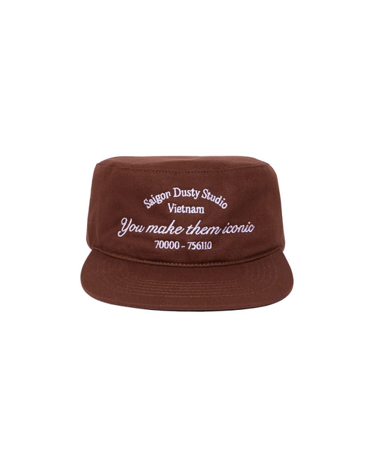 SGD Signature Pillbox Cap Brown